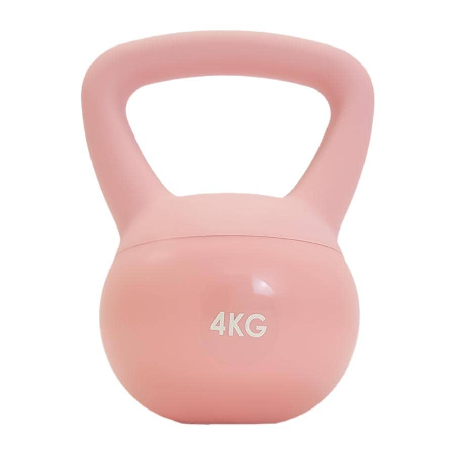 ケトルベル 4kg ソフトケトルベル ダンベル 鉄アレイ 筋トレ ダイエット 筋力トレーニング 体力アップ 送料無料 ※北海道、沖縄県、離島を除く【ロジ発送】ピンク トラベルソムリエ