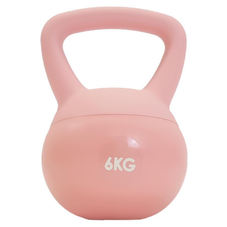 ケトルベル 6kg ソフトケトルベル ダンベル 鉄アレイ 筋トレ ダイエット 筋力トレーニング 体力アップ 送料無料 ※北海道、沖縄県、離島を除く【ロジ発送】ピンクトラベルソムリエ