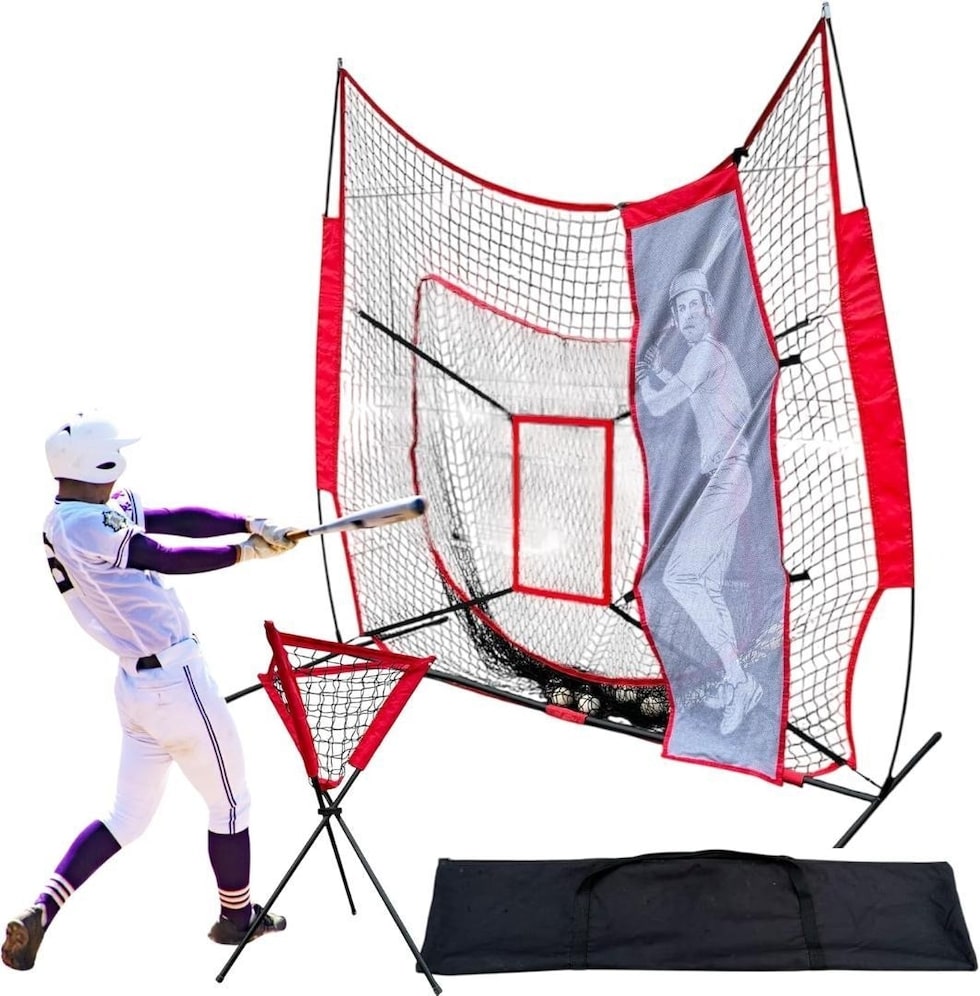 ピッチングネット バッティングネット 野球ネット バッティング 軟式野球 セット ティーバッティング ソフトボール 送料無料 ※北海道、沖縄県、離島を除く 【ロジ発送】 トラベルソムリエ w-tre5