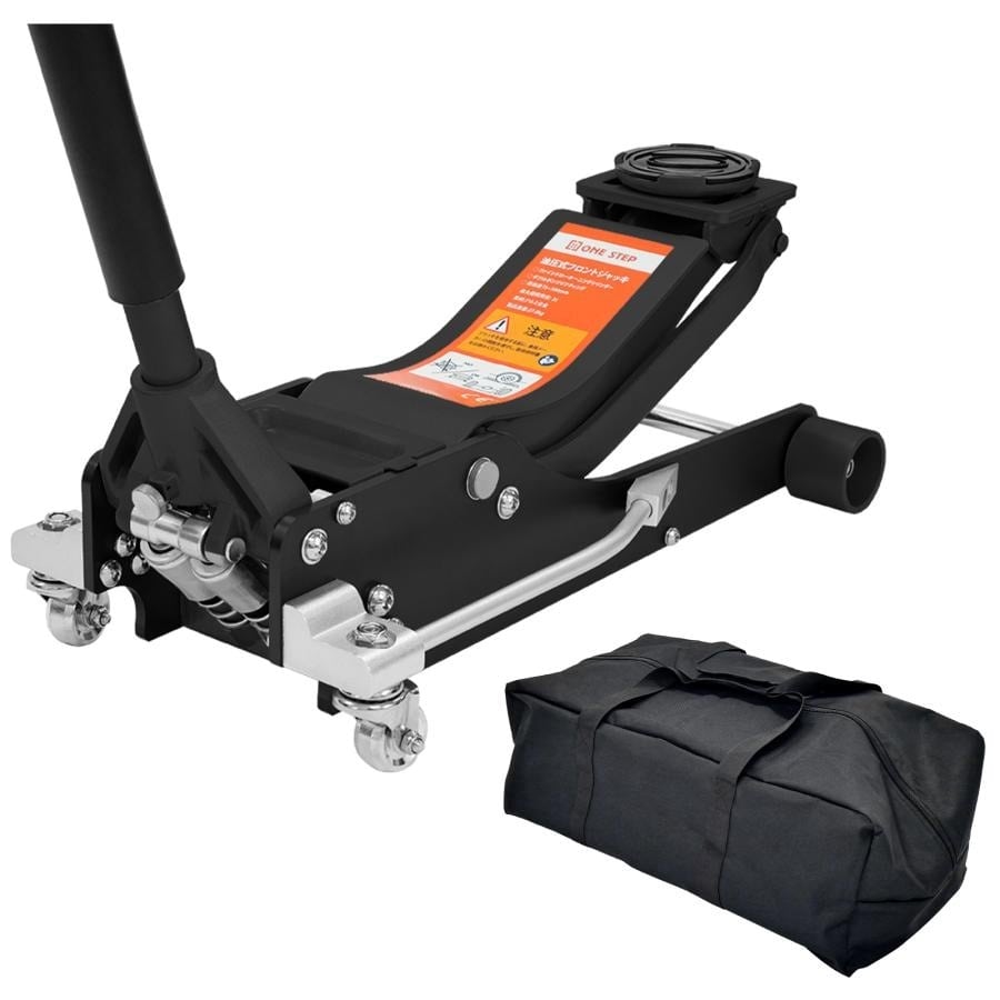 車のジャッキ ジャッキ ブラック 3t 車 ガレージジャッキ 3t フロアジャッキ 3t アルミ 低床 ロング ローダウン 3トン 収納バッグ付き 送料無料 ※北海道、沖縄県、離島を除く 【ロジ発送】 トラベルソムリエ w-dou5