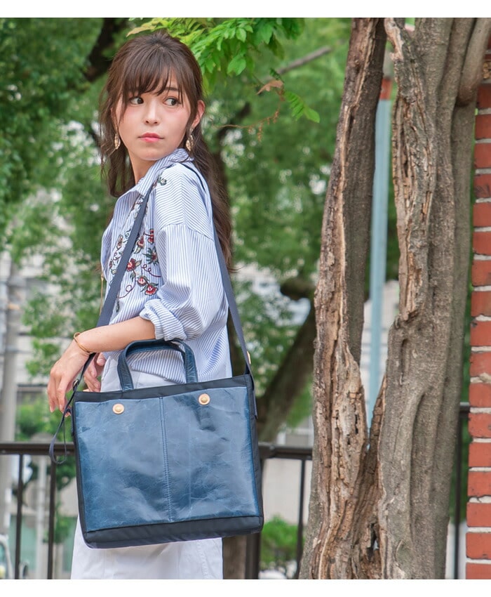 パッカパッカ] ショルダーバッグ Lサイズ レディース 本革 馬革