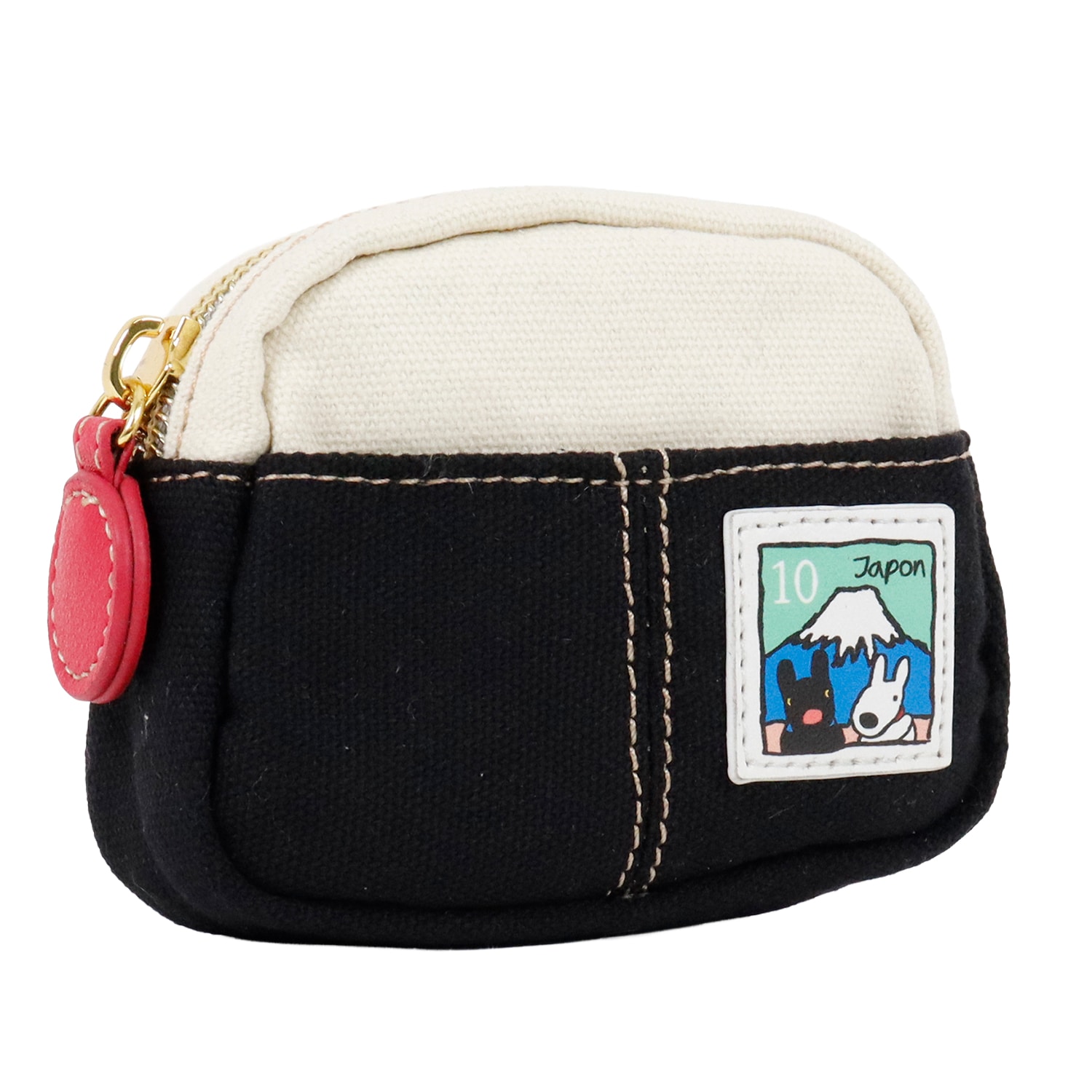 リサとガスパール Gaspard et Lisa 富士山 ミニポーチ カラビナ付き ポーチ 小物入れ かわいい おしゃれ