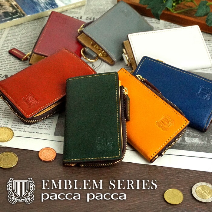 キーケース メンズ 小銭入れ有り 本革 スマートキー 牛革 素上げ 馬革 pacca pacca クリスマス