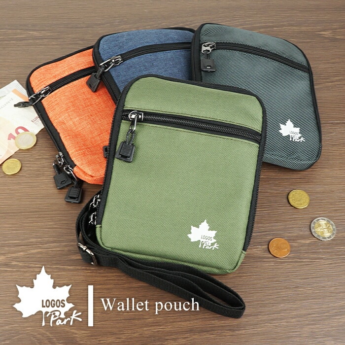 LOGOSPark ウォレットポーチ お財布ポシェット お財布ショルダー カジュアル アウトドア キャンプ メンズ ロゴスパーク 男性向け 父の日 フレッシャーズ プレゼント ギフト