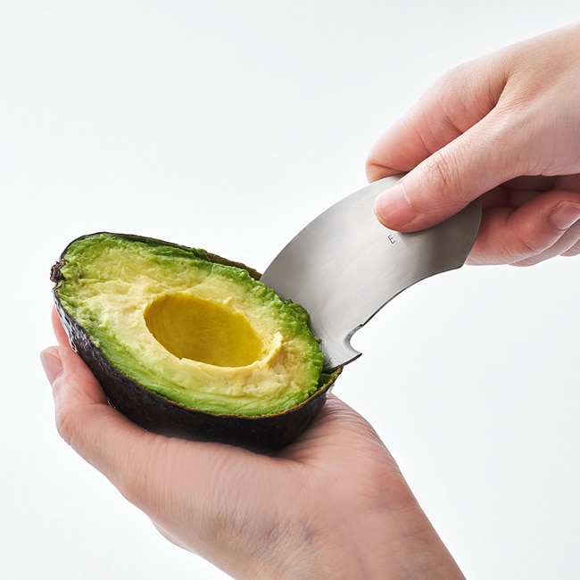 アボカドカッター EAトCO いいとこ Muku ムク avocado cutter ステンレス製 AS0055 日本製 フルーツカッター 皮むき 柑橘類 オレンジ アボカド 種取り 食洗器対応 ヨシカワ イイトコ キッチンツール 調理器具 【ゆうパケットなら送料無料】