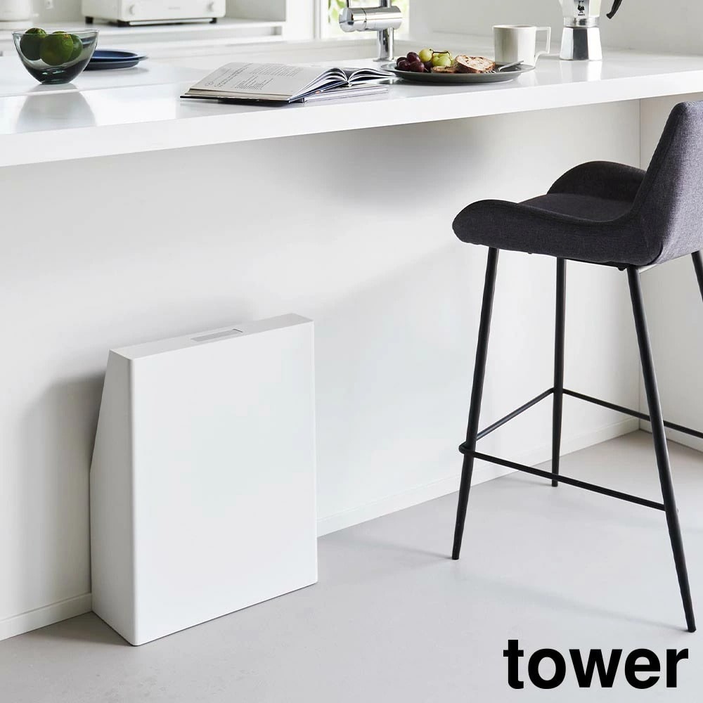 目隠しお酒スタンド タワー 山崎実業 tower ホワイト ブラック 1407 1408 ビール収納 ワイン収納 アルコール収納 ボトル収納 隠す収納 酒 収納 おむつ ペットシーツ 目隠しカバー 目隠し見えない収納 おしゃれ シンプル yamazaki タワーシリーズ[MM1]