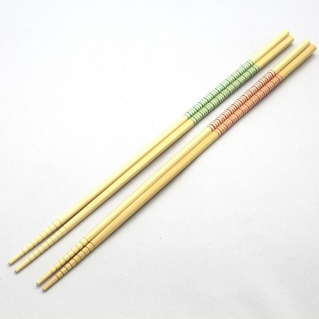 イシダ 菜箸 カブキ すべり止め 2P 33cm/日本製・天然竹菜ばし【ゆうパケットなら1セット迄送料200円】