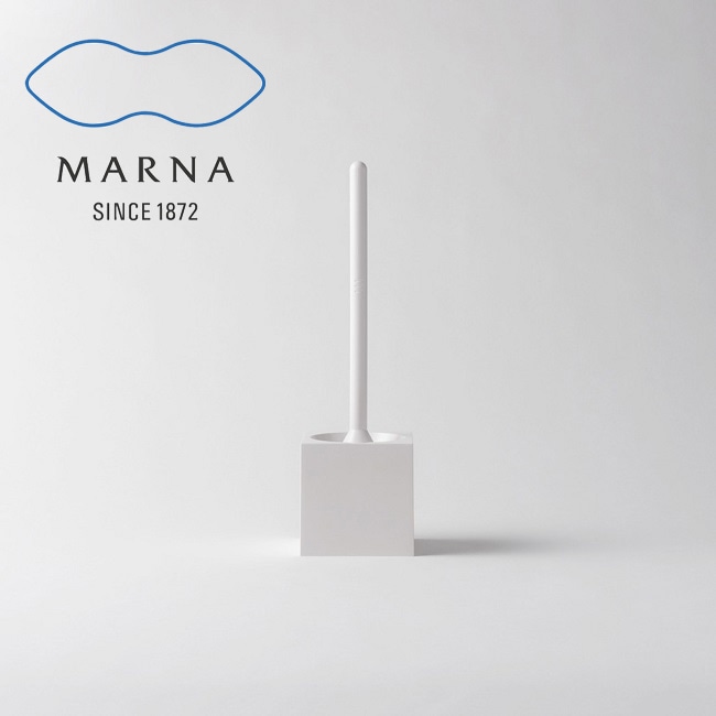 マーナ MARNA スクエア トイレブラシ トイレ掃除用品 トイレブラシセット シンプル オシャレ 衛生 日本製 ホワイト w061