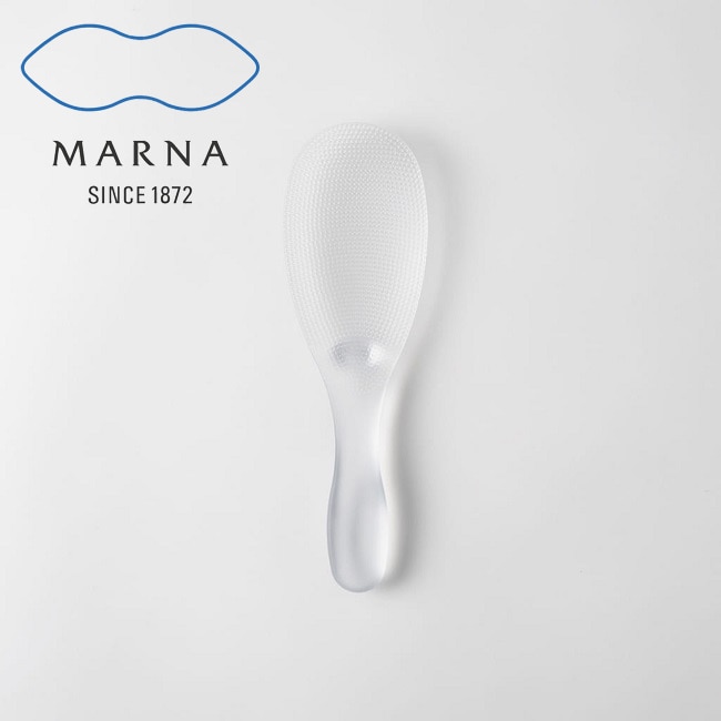 マーナ MARNA 極しゃもじ プレミアム クリア 食器洗い乾燥機対応 汚れがつきにくく オシャレ 透明 ご飯 米 ライス 日本製 K674【ゆうパケット送料無料】
