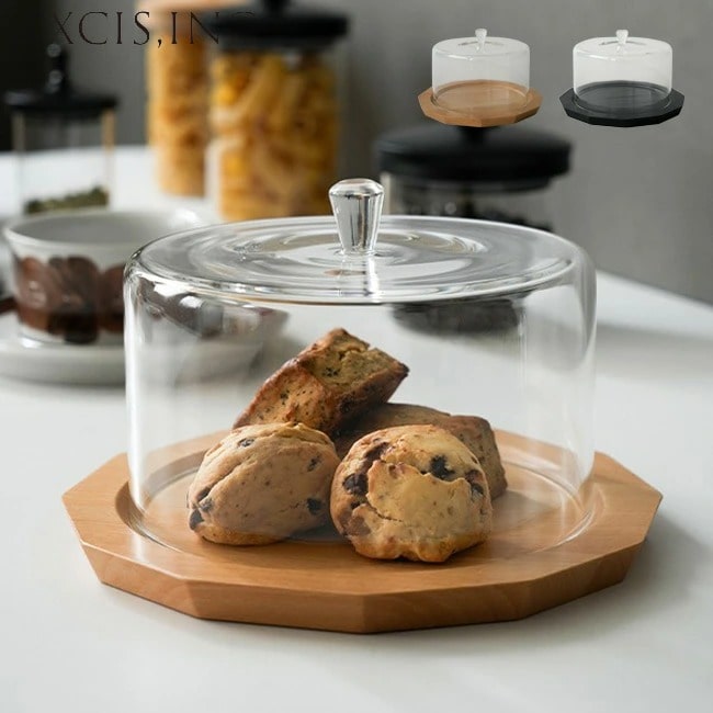 ガラスドーム プレート 2点セット ティム ガラスドーム&プレート