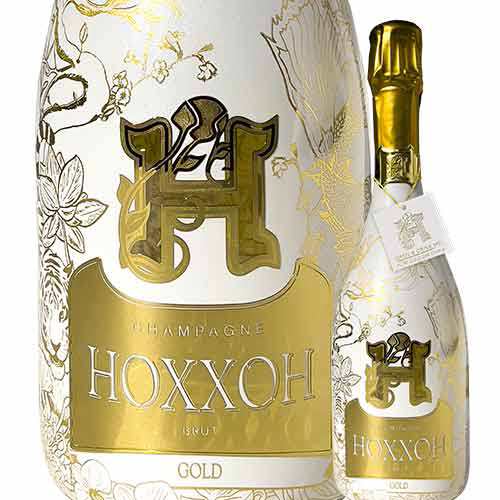 ゴールド シャンパン・白 辛口 750ml 化粧箱付き NV フランス シャンパーニュ シャルドネ スパークリングワイン HOXXOH オックス 2101030004186 【代引不可】