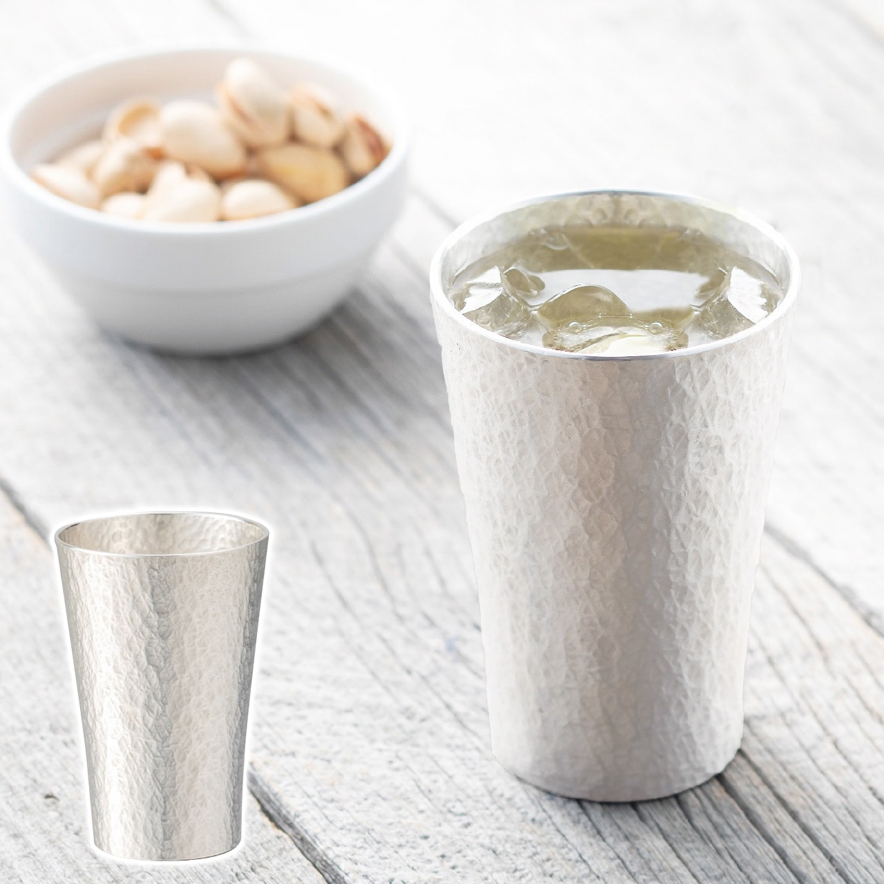 錫製タンブラー225ml六花(中) ギフト プレゼント 贈り物 贈呈 ご褒美 【代引不可】