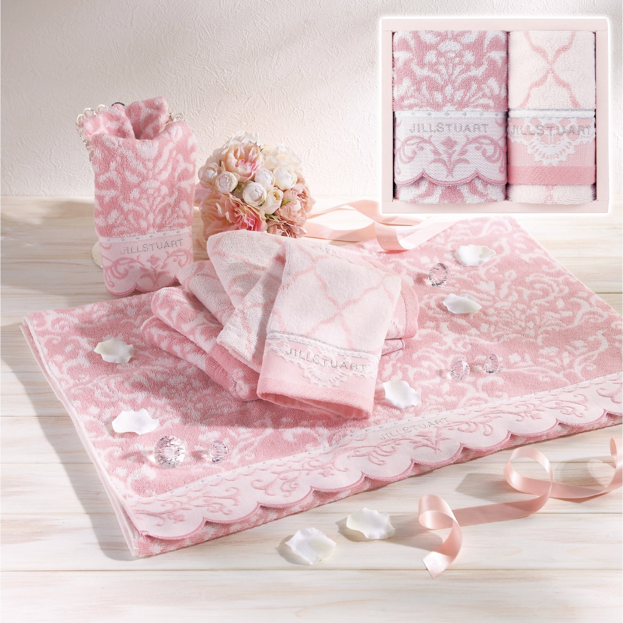 フェイス・ウォッシュタオルセット ジルスチュアート ギフト プレゼント 贈り物 贈呈 ご褒美 【代引不可】