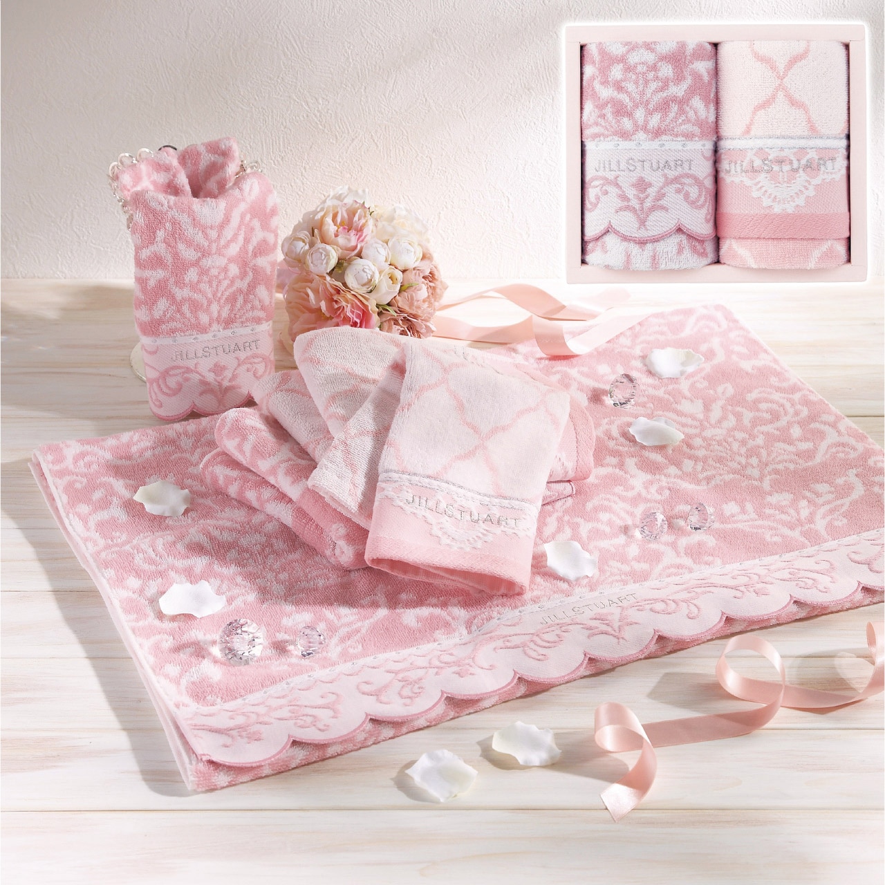 フェイスタオル 2枚セット ジルスチュアート ギフト プレゼント 贈り物 贈呈 ご褒美 【代引不可】