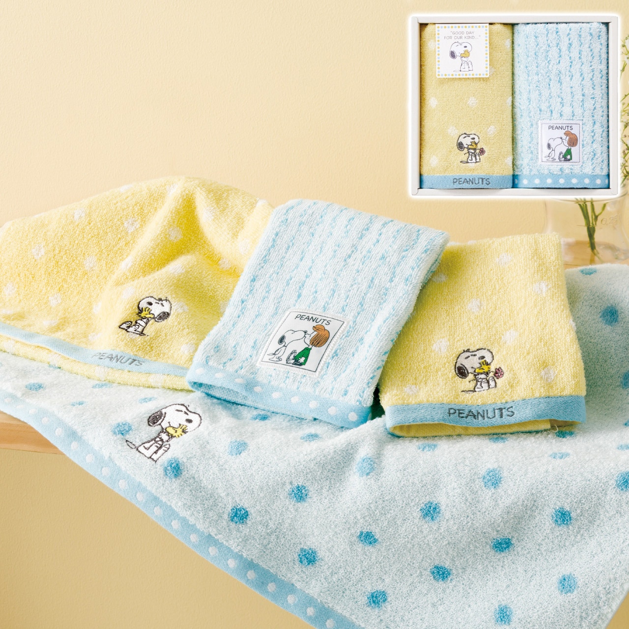 ウォッシュタオル 2枚セット スヌーピー ギフト プレゼント 贈り物 贈呈 ご褒美 【代引不可】