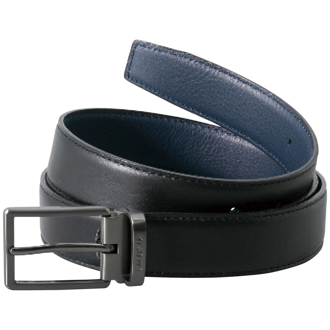 リバーシブルベルト(ピン式・トップ式) ブラック・ネイビー ラコステ ギフト プレゼント 贈り物 贈呈 ご褒美 【代引不可】