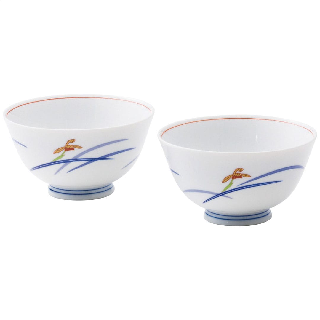 オーキッドブルーム 組飯碗 香蘭社 ギフト プレゼント 贈り物 贈呈 ご褒美 【代引不可】