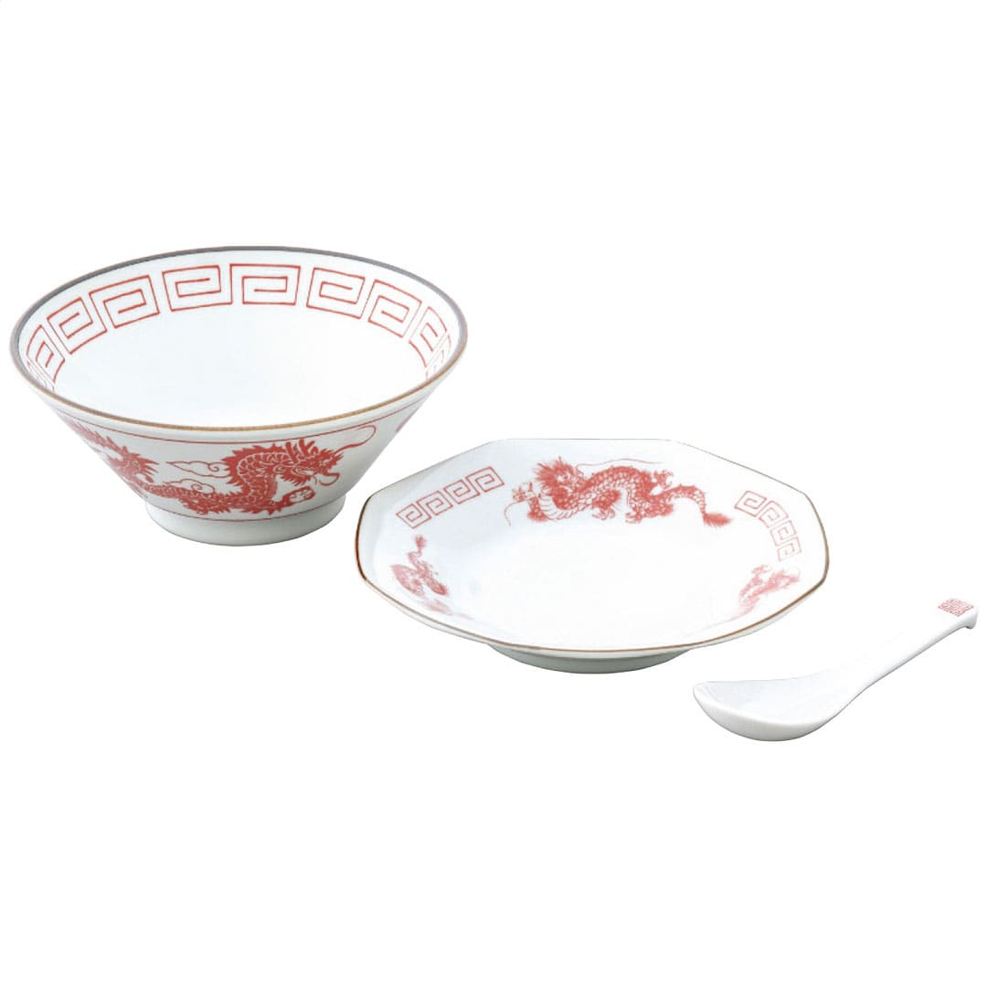 レトロ中華 ラーメンチャーハン 赤 ギフト プレゼント 贈り物 贈呈 ご褒美 【代引不可】