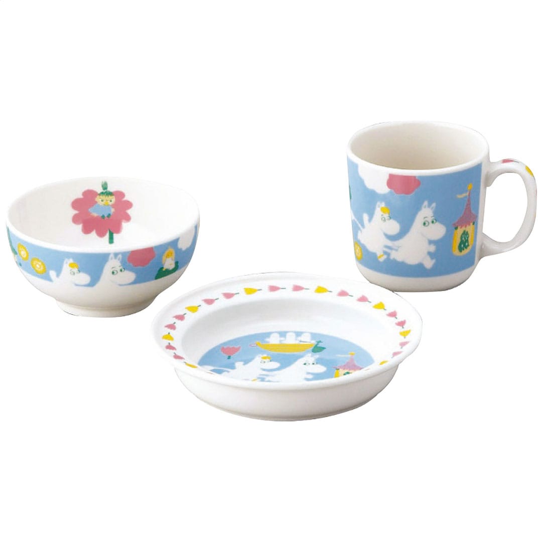 お子様食器3ピースセット ムーミン ギフト プレゼント 贈り物 贈呈 ご褒美 【代引不可】