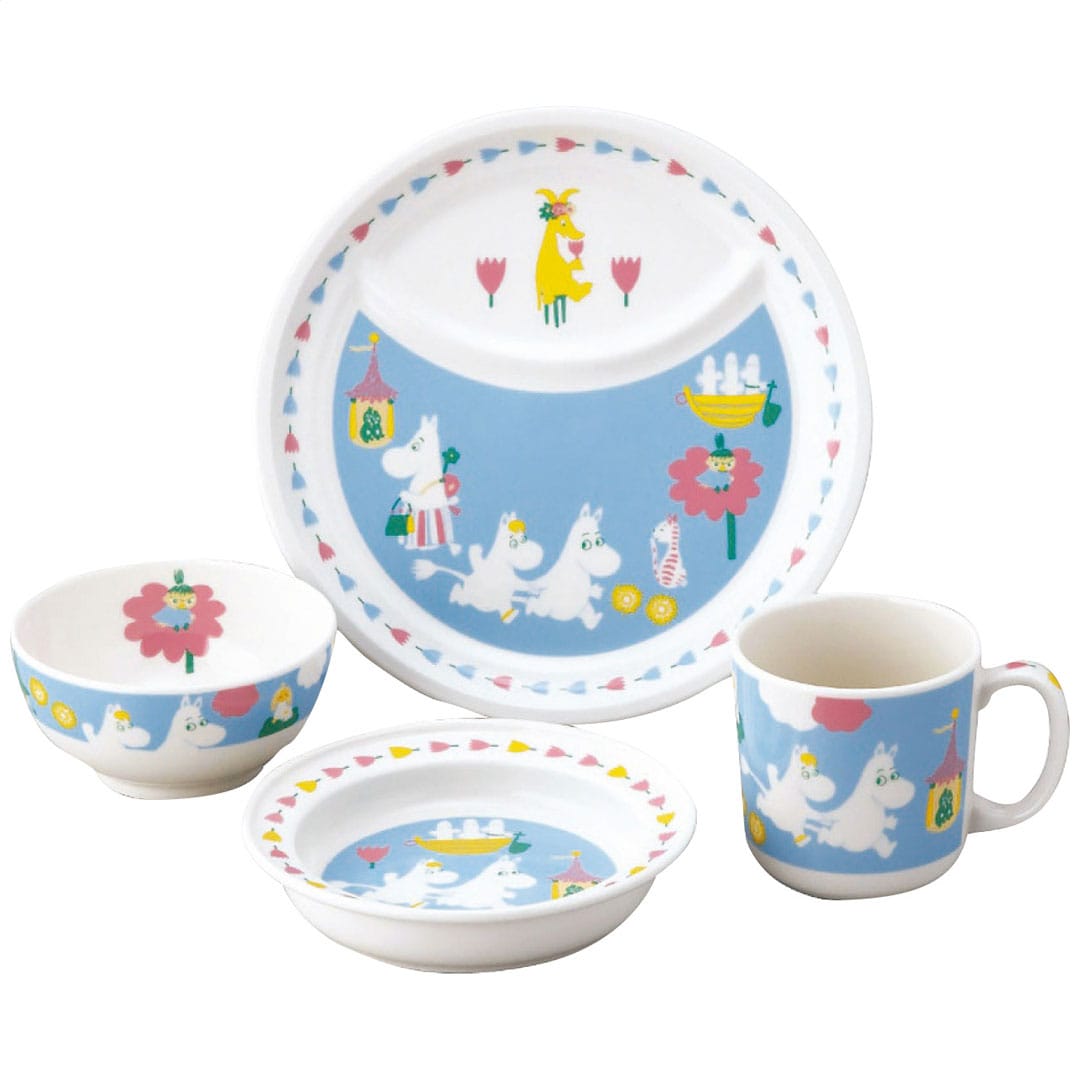 お子様食器4ピースセット ムーミン ギフト プレゼント 贈り物 贈呈 ご褒美 【代引不可】