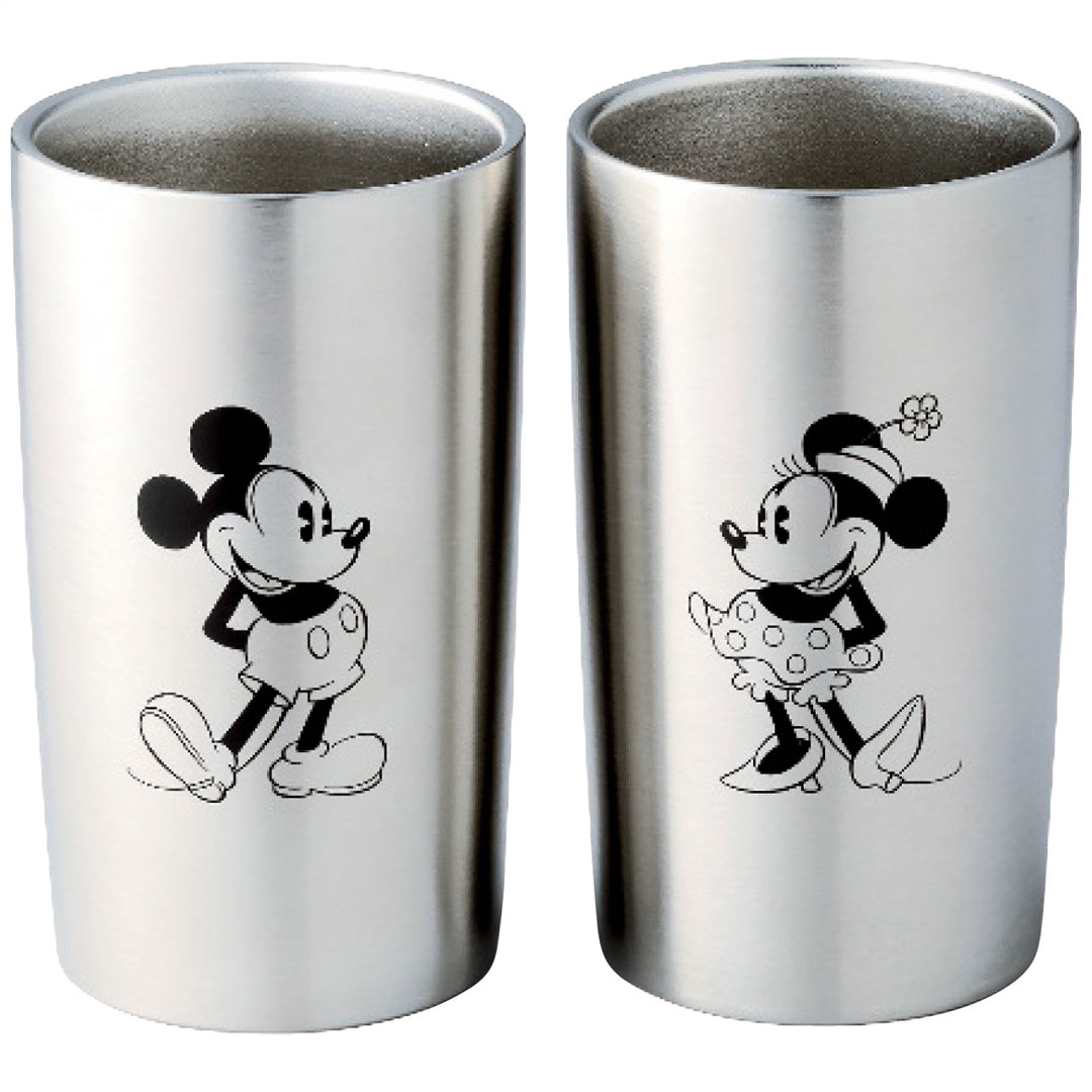 ステンレス真空タンブラーセット300ml(ミッキー&ミニー) ディズニー ギフト プレゼント 贈り物 贈呈 ご褒美 【代引不可】