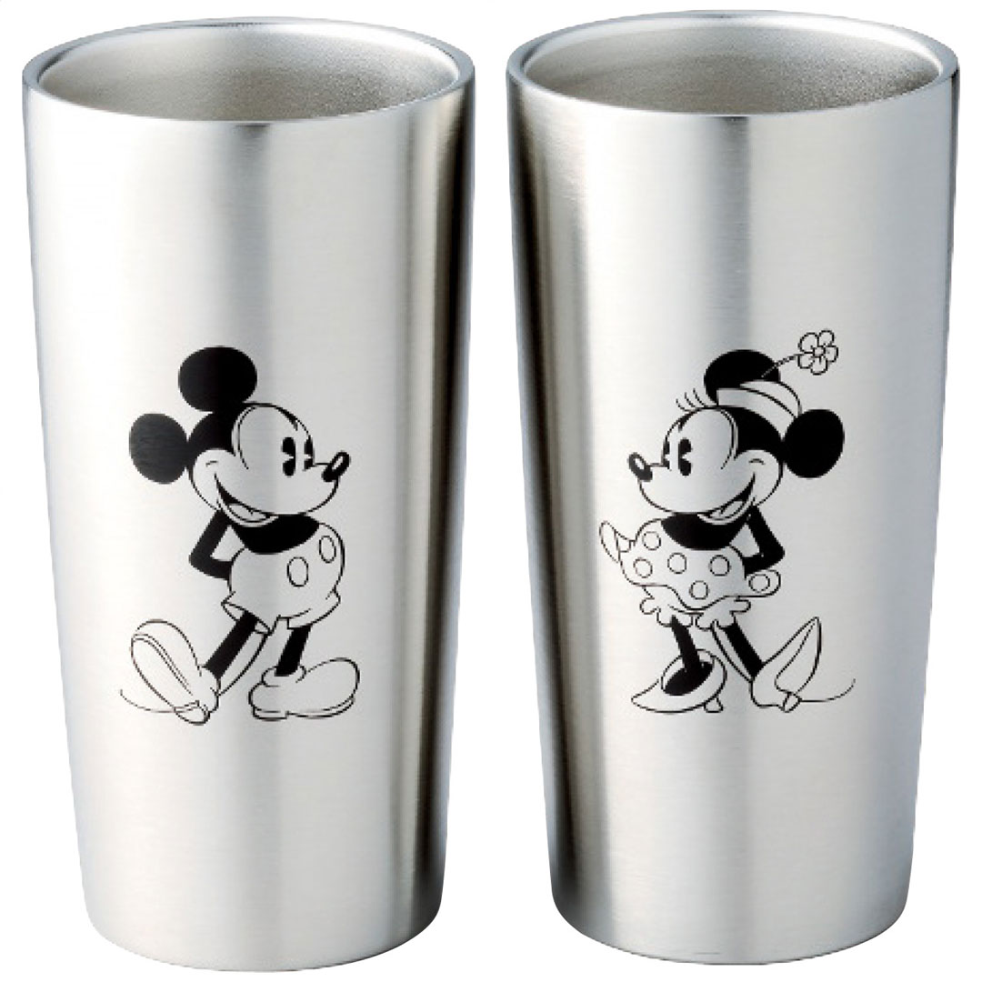 ステンレス真空タンブラーセット440ml(ミッキー&ミニー) ディズニー ギフト プレゼント 贈り物 贈呈 ご褒美 【代引不可】