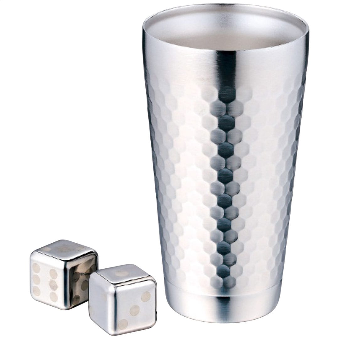 2重タンブラー&アイスキューブ2個 フローズンキューブ ギフト プレゼント 贈り物 贈呈 ご褒美 【代引不可】