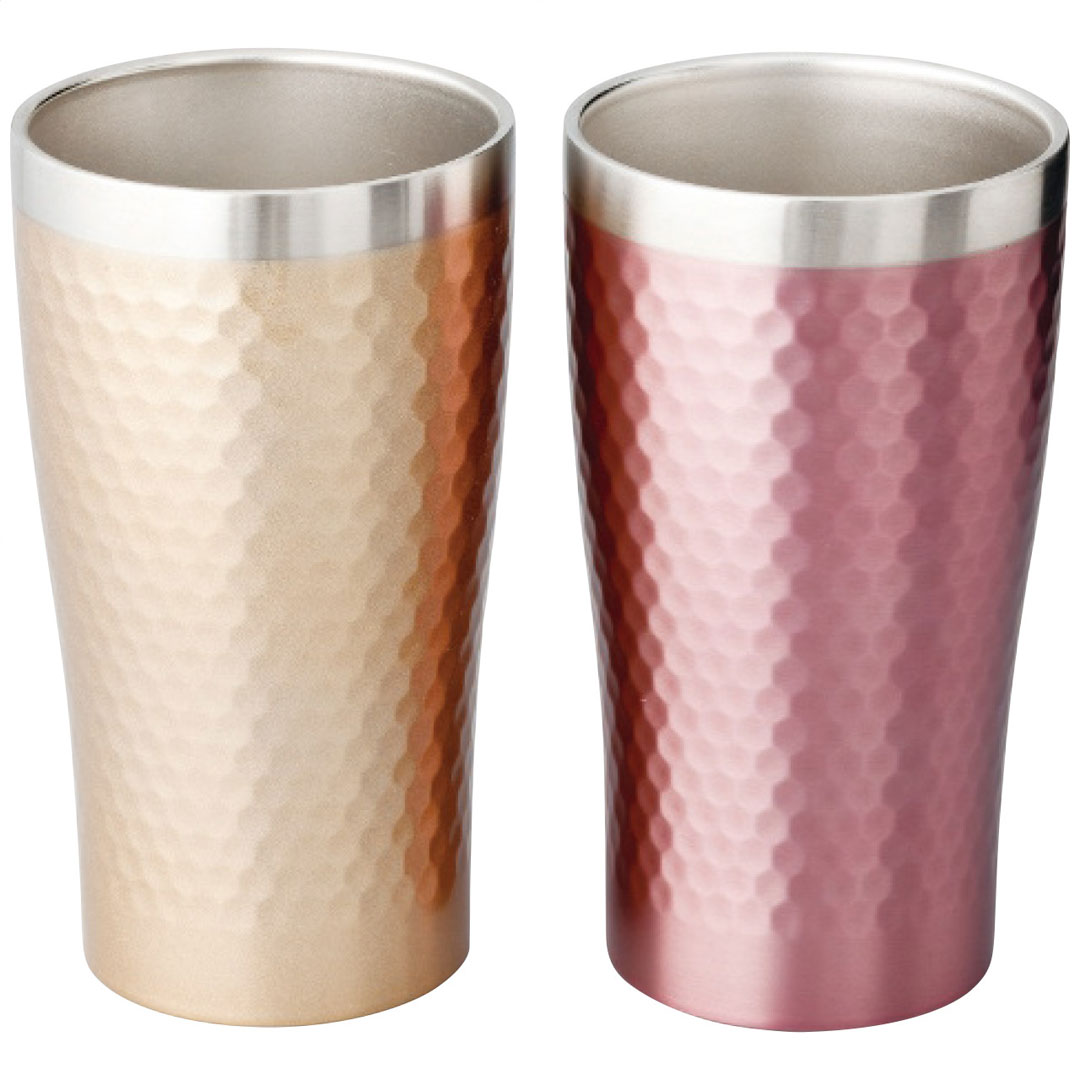 ペアメタルサーモタンブラー340ml リュクス ギフト プレゼント 贈り物 贈呈 ご褒美 【代引不可】