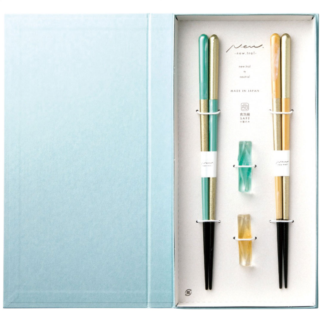 ブックケース ヴェール 箸置付ペア箸セット イシダ ギフト プレゼント 贈り物 贈呈 ご褒美 【代引不可】