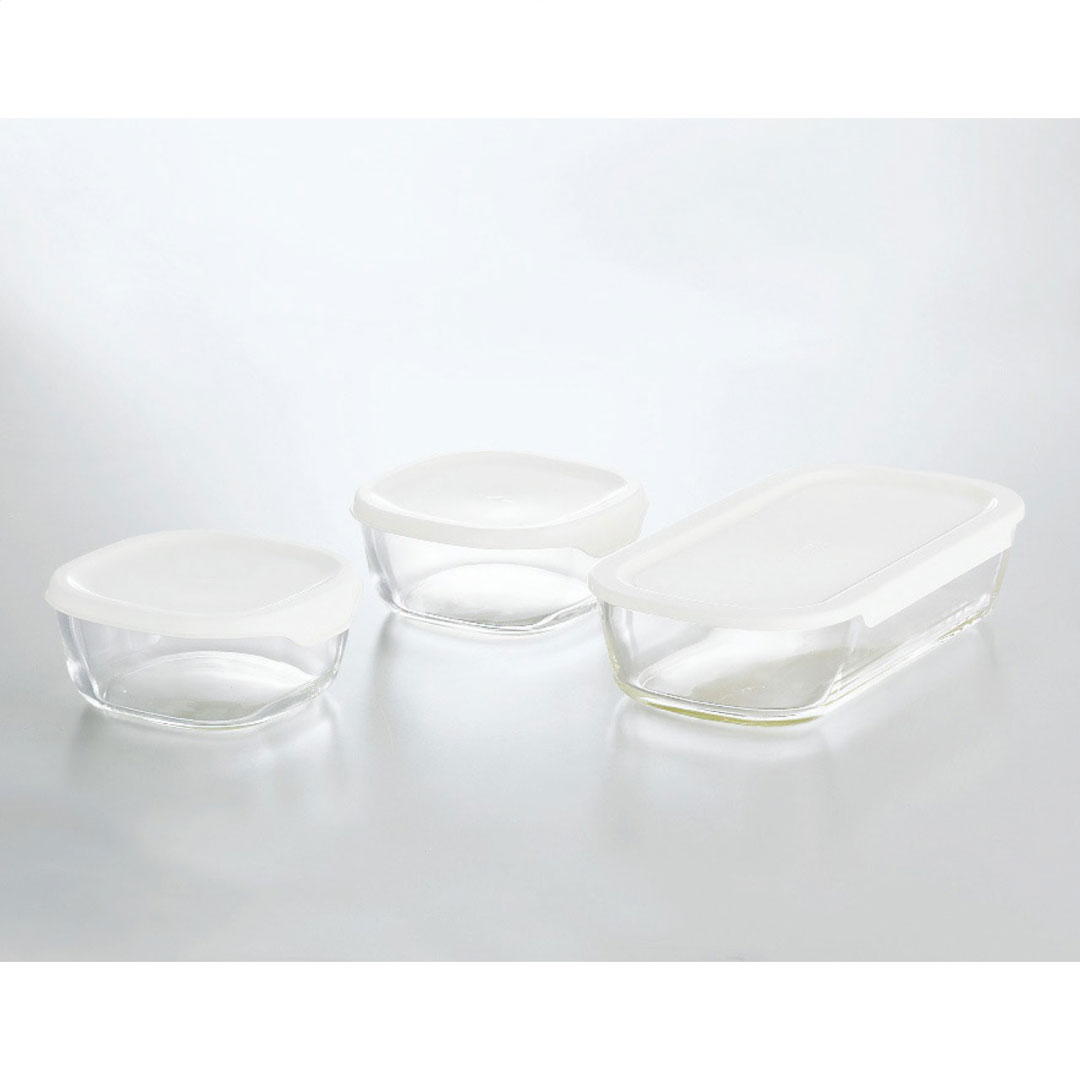 耐熱ガラス製 保存容器 Sサイズ 3点セット ハリオ ギフト プレゼント 贈り物 贈呈 ご褒美 【代引不可】