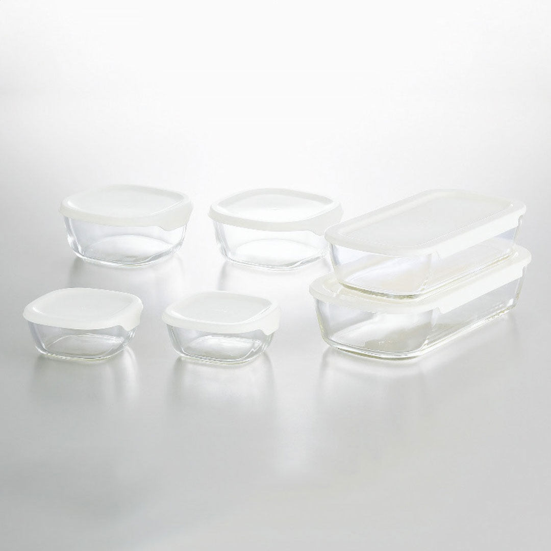 耐熱ガラス製 保存容器 6点セット ハリオ ギフト プレゼント 贈り物 贈呈 ご褒美 【代引不可】