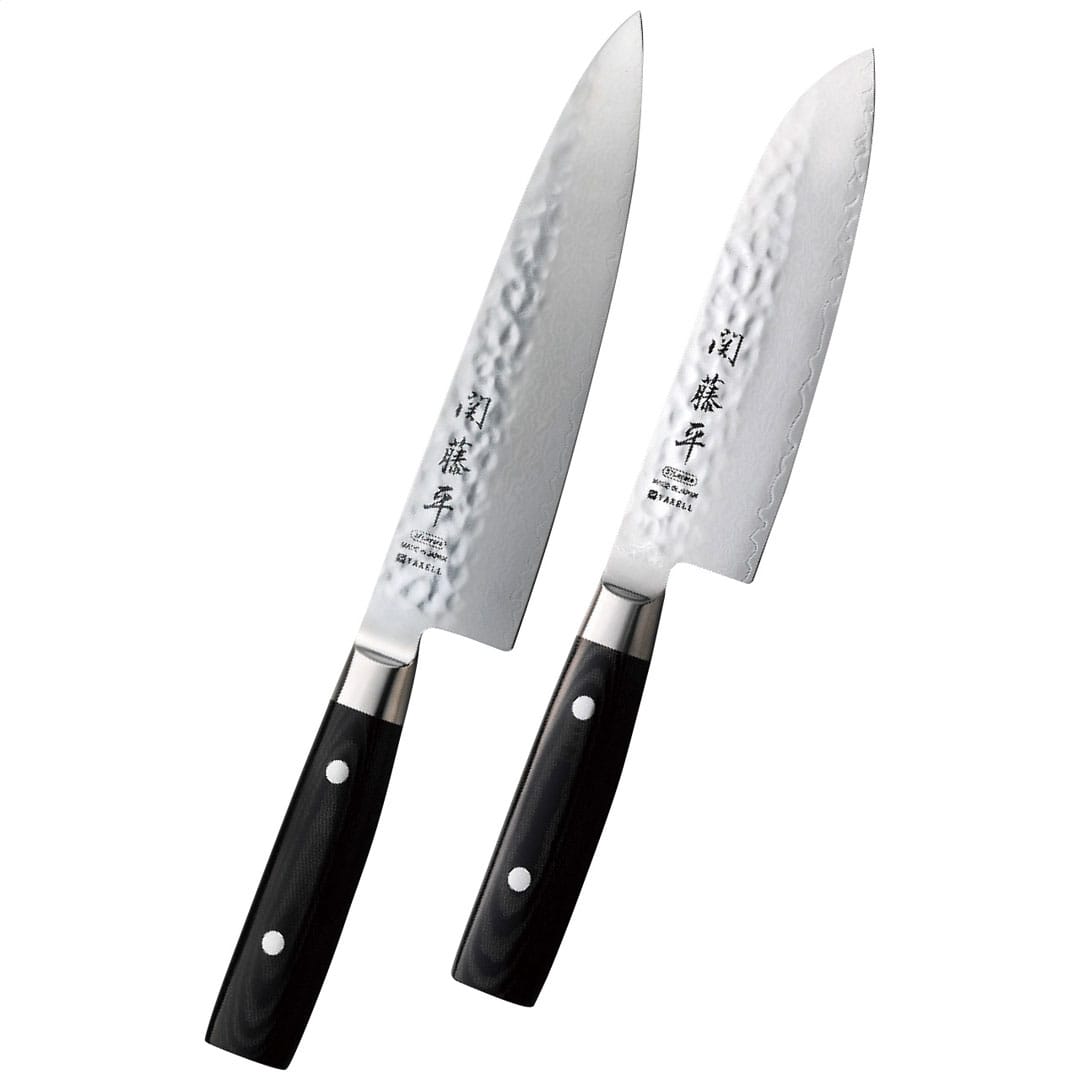 ダマスカス鋼包丁 2本セット 関藤平 ギフト プレゼント 贈り物 贈呈 ご褒美 【代引不可】