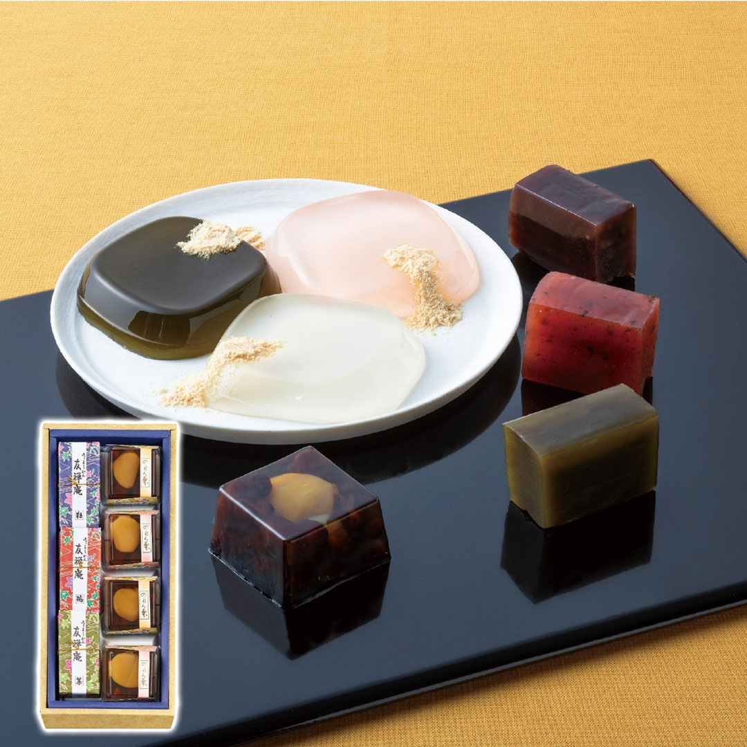 花利休 和菓子詰合せ FR-10 河内駿河屋 ギフト プレゼント 贈り物 贈呈 ご褒美 【代引不可】