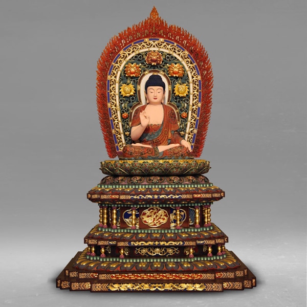 阿弥陀如来像 職人による手作りの精巧な木像 工芸美術品 仏像 阿弥陀如来 坐像 高さ140cm 大型 ご本尊 仏教 置物 インテリア 美術工芸品 プレゼント 置物 お土産 誕生日プレゼント 記念 お祝い 子ども 大人 【代引不可】【カード不可】