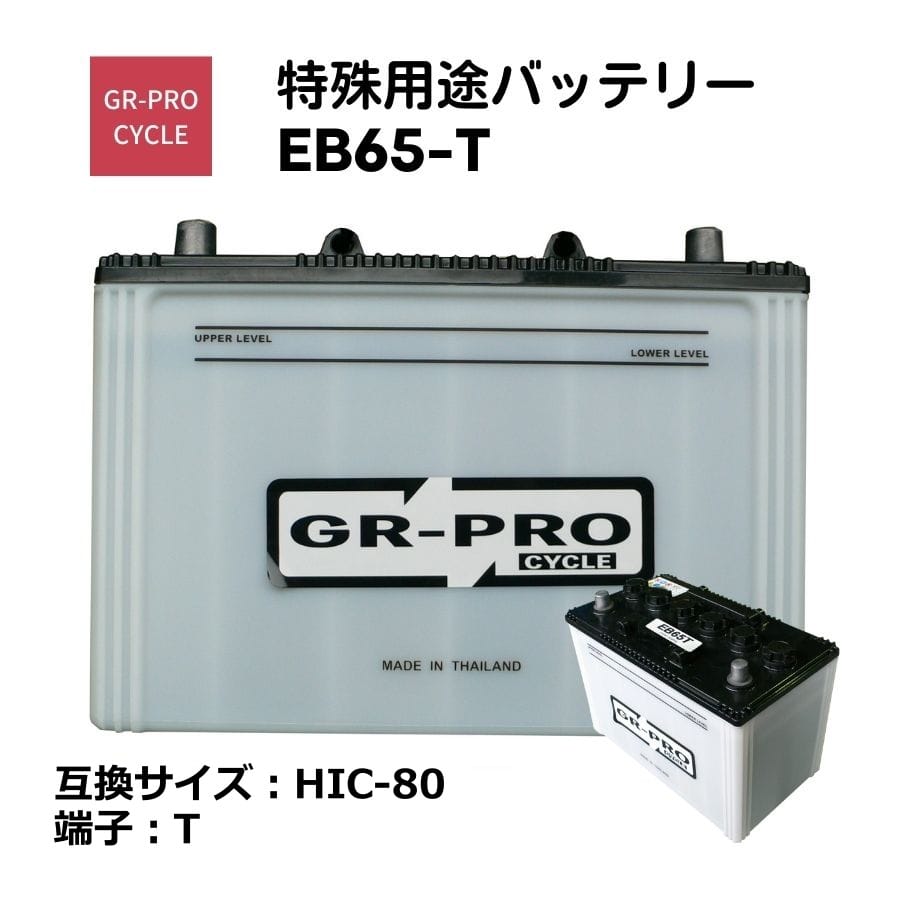 GR-PRO CYCLE 特殊用途バッテリー 交換用バッテリー 高所作業車 スイーパー スクラバー 小型電動車 BROAD EB65 EB65-T 【代引/同梱不可】