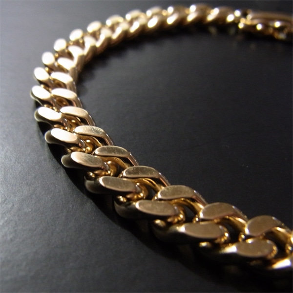 喜平 18金 ブレスレット 造幣局検定刻印(ホールマーク)入 K18 二面 喜平(18cm・30g) 【代引不可】