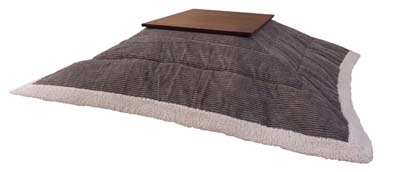 薄掛けコタツ布団 正方形 こたつ布団 炬燵 ふとん W 190 X D 190 KK-141GY 【代引不可】【LF】