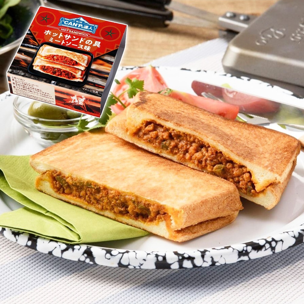 "CAN"Pの達人 ホットサンドの具 ミートソース味 70g 1缶～24缶 国分 K&K 缶詰め アウトドア キャンプ キャンプ飯 0517231