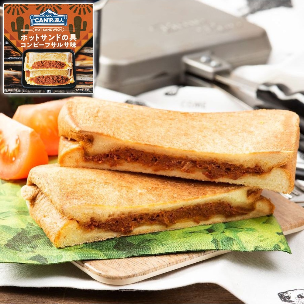 "CAN"Pの達人 ホットサンドの具 コンビーフサルサ味 80g 1缶～24缶 国分 K&K 缶詰め アウトドア キャンプ キャンプ飯 0517281