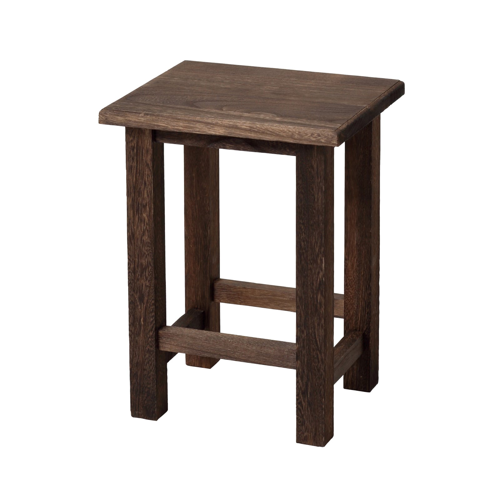 焼桐 角スツール サイドテーブル 花台兼用 完成品 和洋室対応 64853 【代引不可】