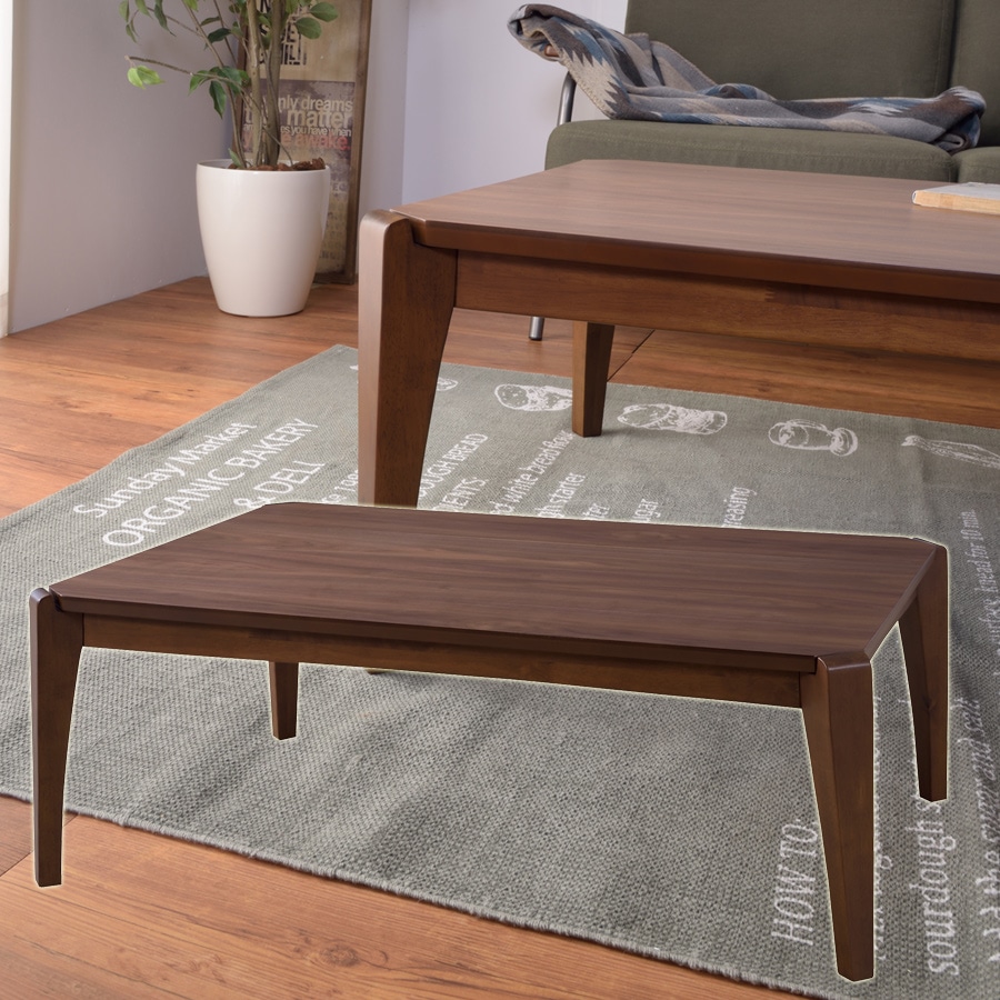 こたつ 電気こたつ 炬燵 コタツテーブル 105×75cm 長方形 おしゃれ 石英管温風ヒーター センターテーブル こたつ布団がズレにくい 角型 VOL.670 KT-108 【同梱不可】