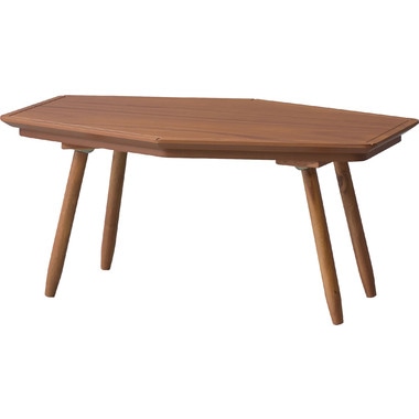 こたつ こたつテーブル 多角形 80×50cm 小型 コンパクト 石英管ハーフヒーター 250W 暖房 電気こたつ コタツ 炬燵 冬物 暖房器具 KT-213 【代引不可】