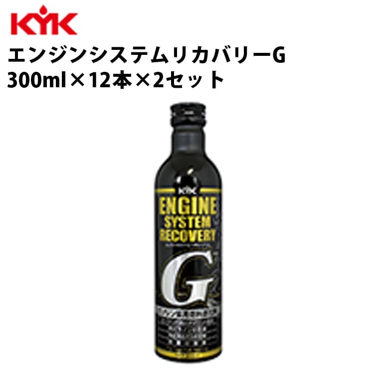 KYK エンジンシステムリカバリーG エンジン 300ml 入数24 燃費改善 クリーン化 カー用品 カーグッズ 自動車整備 カーメンテナンス リカバー エコカー ハイブリット車 アインドリングストップ車 ID車 古河薬品工業 63-017 【代引不可】【同梱不可】