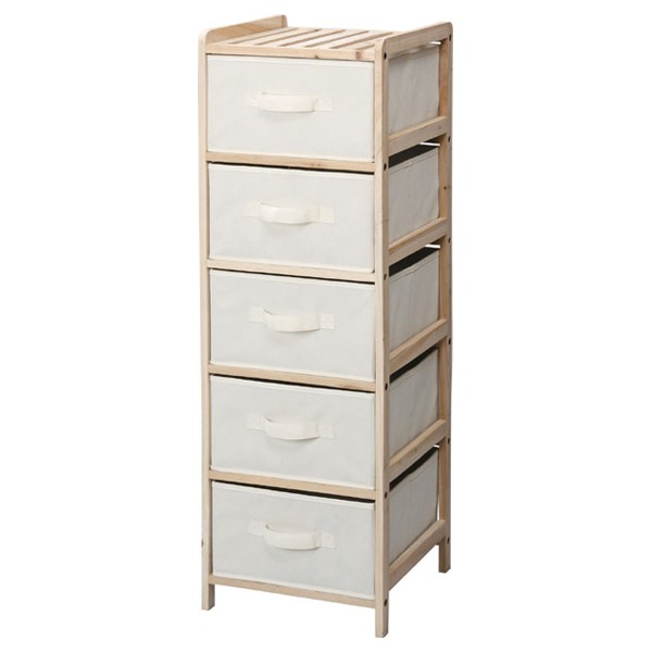 AZUMAYA 便利な5段チェストです。 リリー チェスト5D LFS-375NA 【代引不可】【LF】