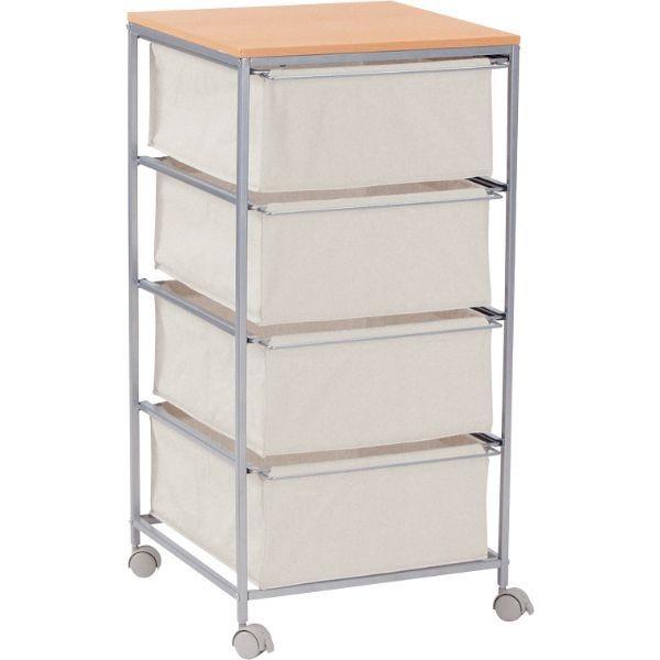 インテリア家具 キャンバスチェスト4段 MIP-278