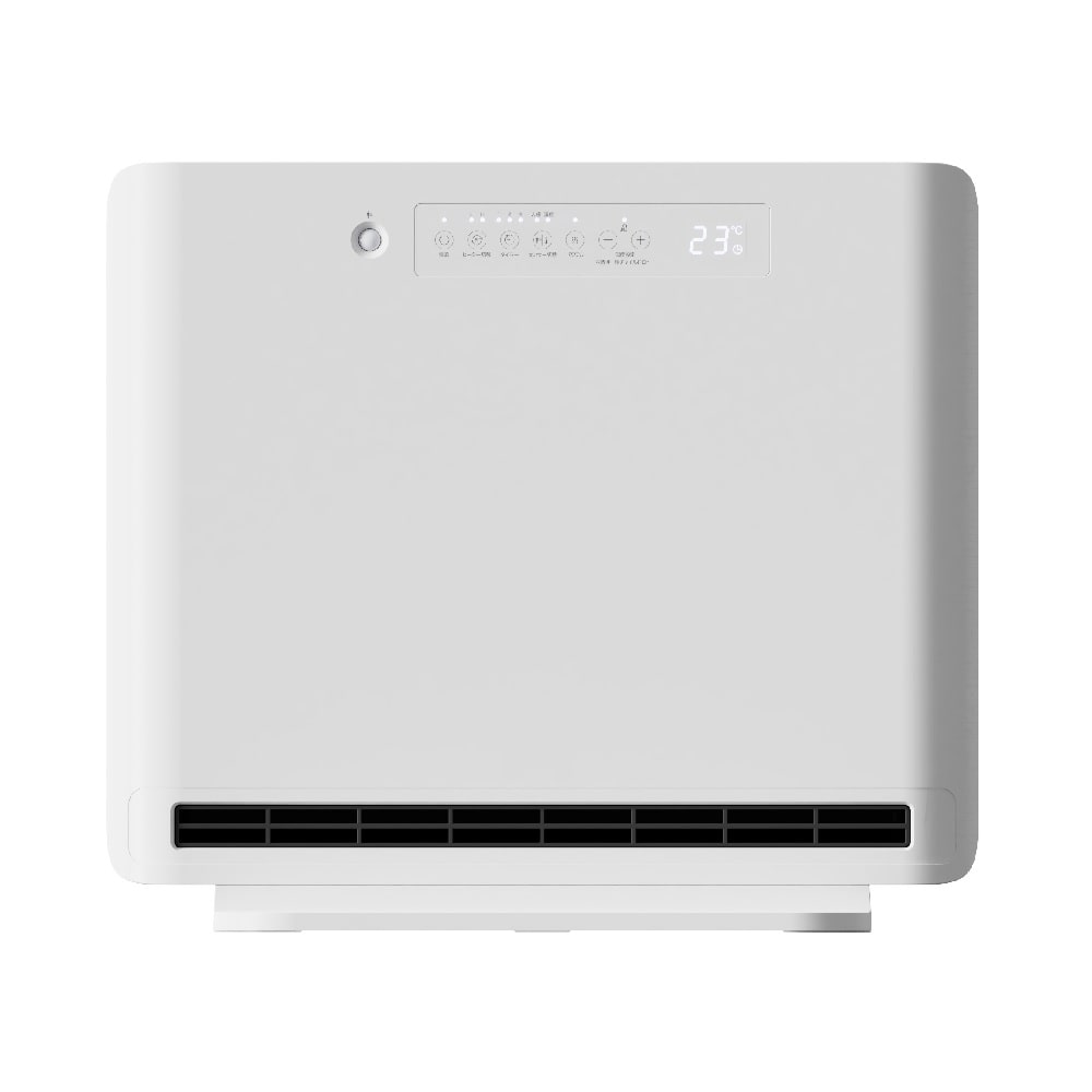 PTC人感ヒーター 1000W スタイリッシュにお部屋を飾る。安全でクリーンな温風ヒーター セラミックファンヒーター 電気ヒーター 人感センサー SKJAPAN エスケイジャパン SKJ-KT100PTC-W 【代引不可】