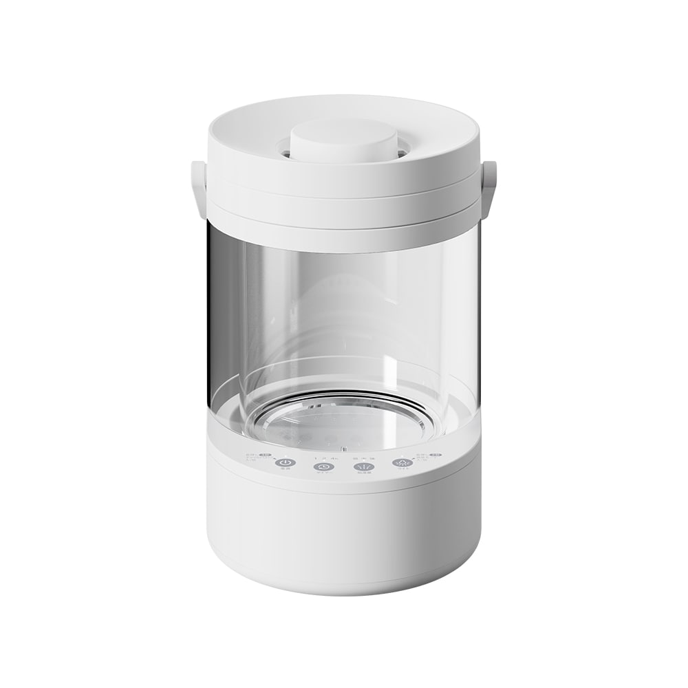 ガラスポットスチーム加湿器 沸騰した清潔な蒸気のスチーム式で広いリビングでもしっかり加湿 SKJAPAN エスケイジャパン SKJ-RY30SKG 【代引不可】