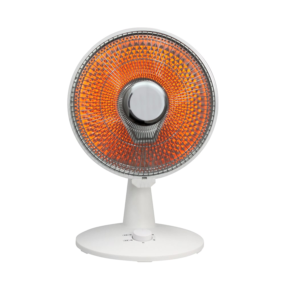 ミニパラボラカーボンヒーター 500W コンパクトでお手軽速暖! 反射光率の高いパラボラ式 SKJAPAN エスケイジャパン SKJ-WM50CC-W 【代引不可】