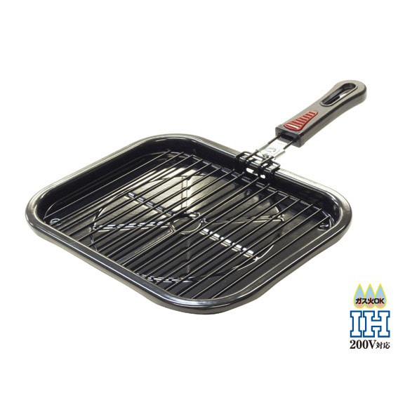 マルチロースター Neo IH対応 200V ガス火OK 日本製 フィッシュロースター ロースター 魚焼きグリル 焼き鳥グリル 焼魚 焼肉 魚焼き器 肉焼き器 焼き網 卓上調理 一人暮らし 新生活 家庭用 T-16 竹原製缶