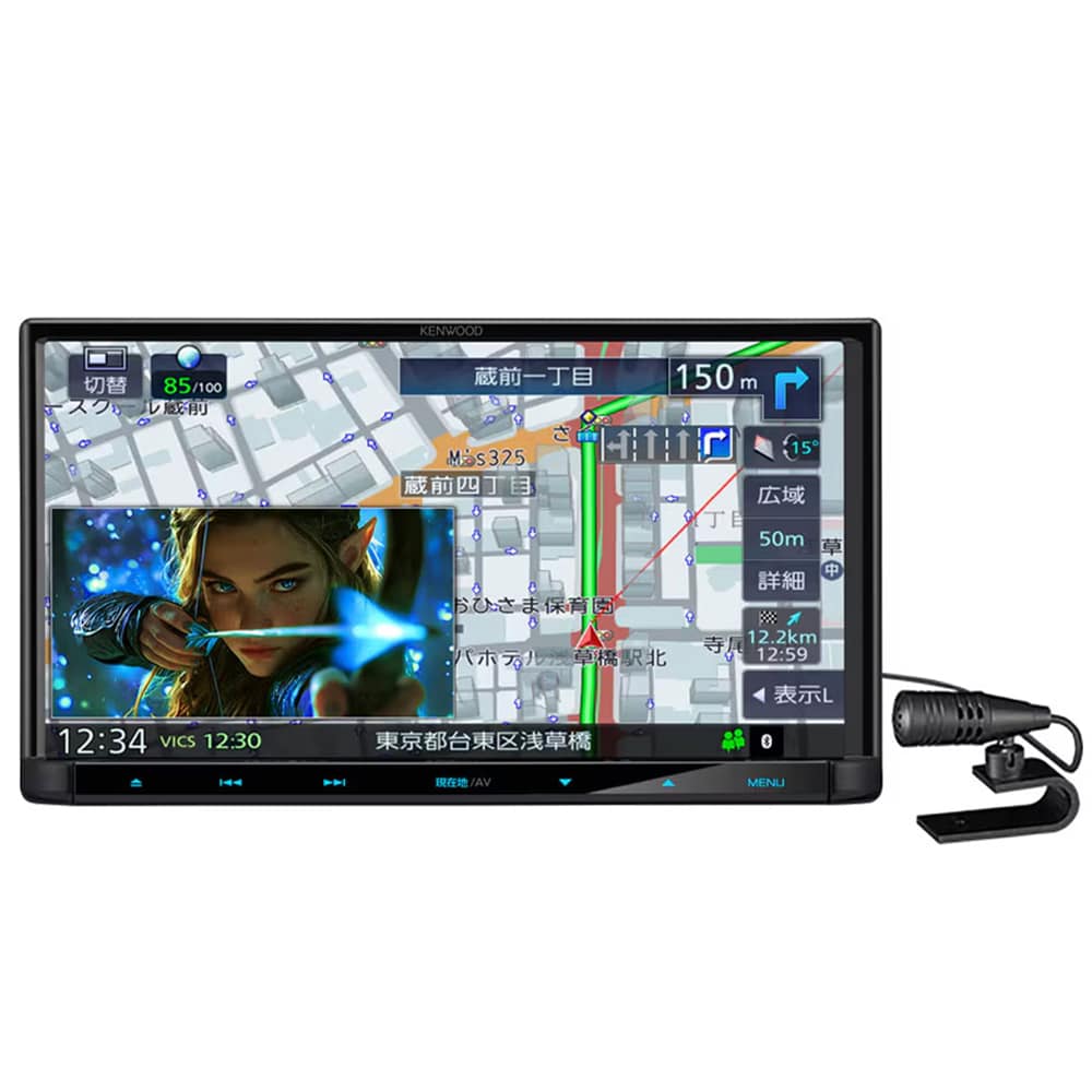 彩速ナビ Type D 7V型180mm 地デジ対応 車載モニター GPS ルート案内 地図表示 カー用品 ドライブ タッチ操作 車内エンタメ KENWOOD MDV-D413